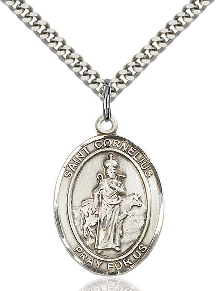 Sterling Silver St. Cornelius Pendant