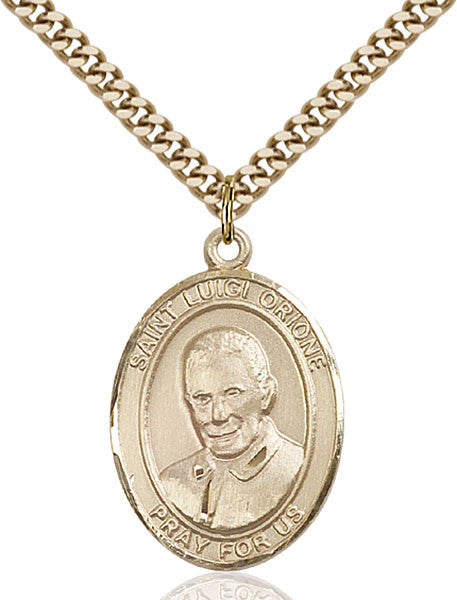 Gold Filled St. Luigi Orione Pendant