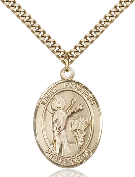 Gold Filled St. Kenneth Pendant