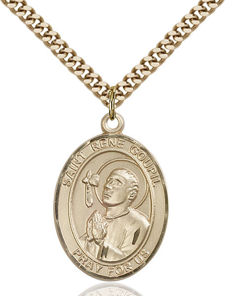 Gold Filled St. Rene Goupil Pendant