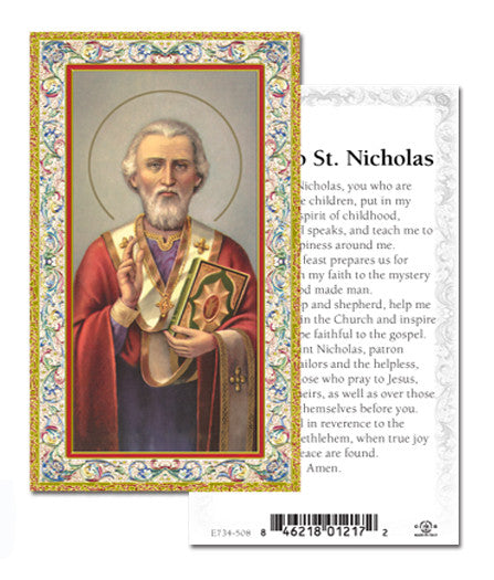 St. Nicholas Holy Card