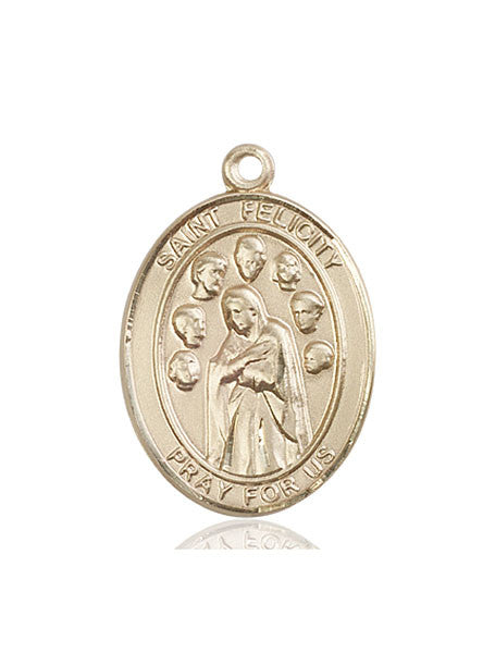 14kt Gold St. Felicity Medal