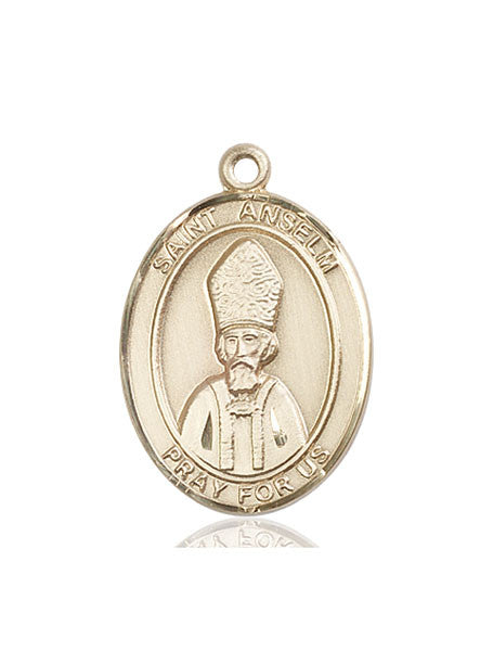 14kt Gold St. Anselm of Canterbury Medal