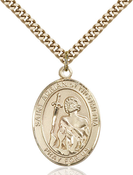 Gold Filled St. Adrian of Nicomedia Pendant