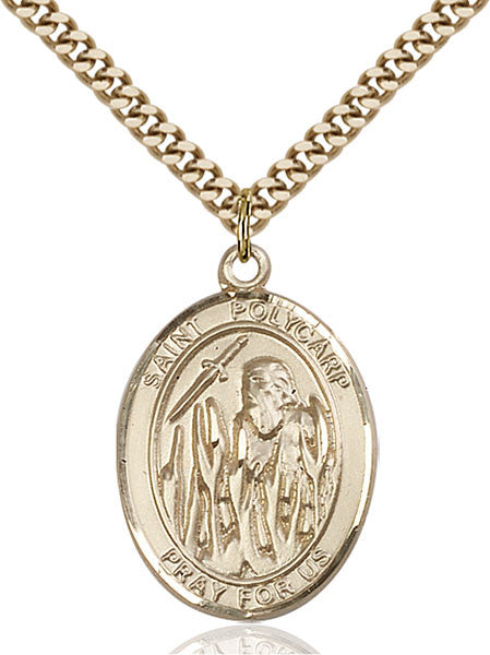 Gold Filled St. Polycarp of Smyrna Pendant