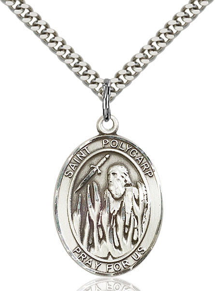 Sterling Silver St. Polycarp of Smyrna Pendant