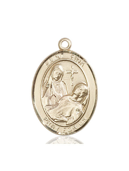 14kt Gold St. Fina Medal