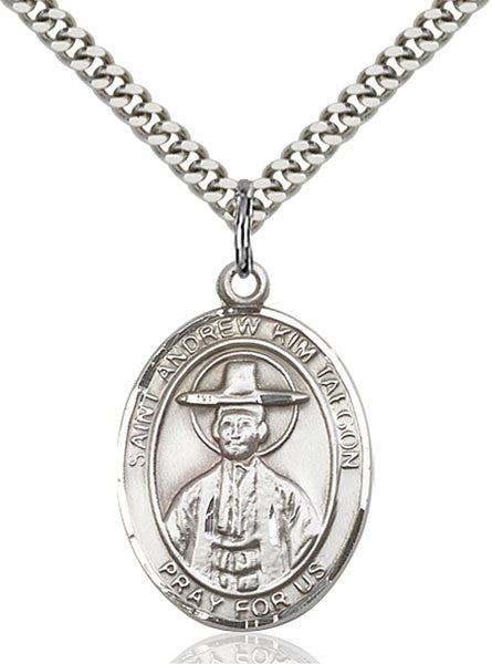 Sterling Silver St. Andrew Kim Taegon Pendant