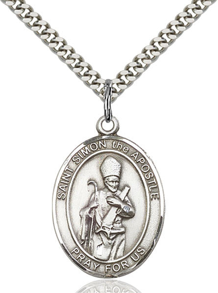Sterling Silver St. Simon Pendant