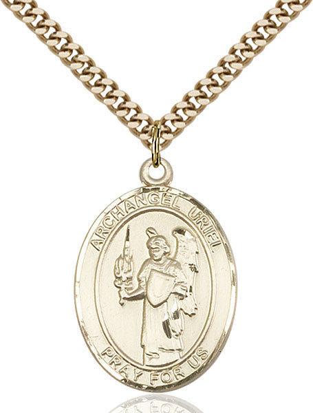 Gold Filled St. Uriel Pendant