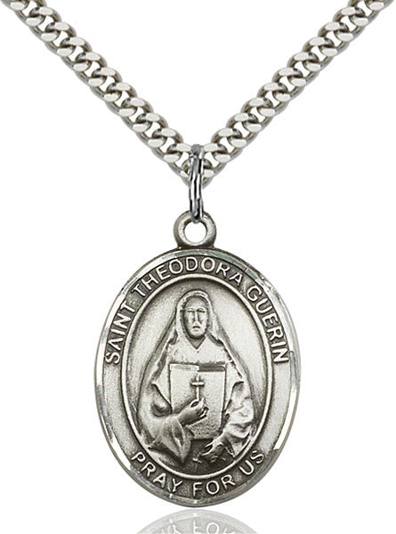 Sterling Silver St. Theodore Guerin Pendant