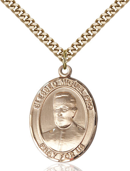 Gold Filled Blessed Miguel Pro Pendant