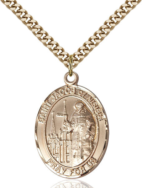 Gold Filled St. Jacob of Nisibis Pendant