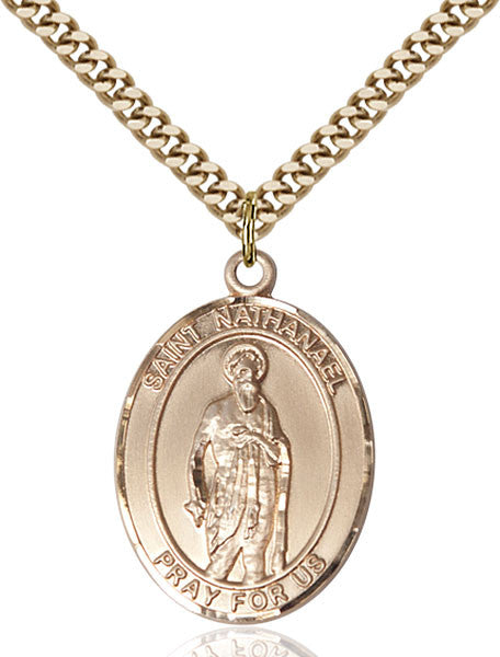 Gold Filled St. Nathanael Pendant