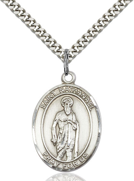 Sterling Silver St. Nathanael Pendant