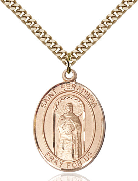 Gold Filled St. Seraphina Pendant