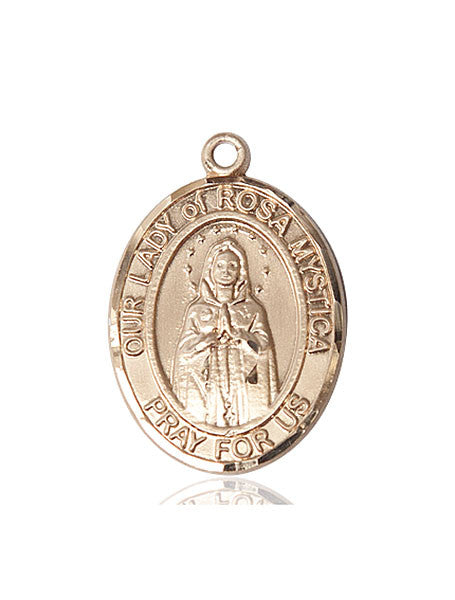 14kt Gold O/L of Rosa Mystica Medal