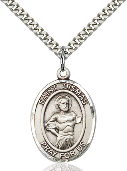 Sterling Silver St. Dismas Pendant