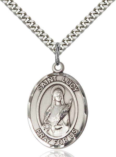 Sterling Silver St. Lucy Pendant