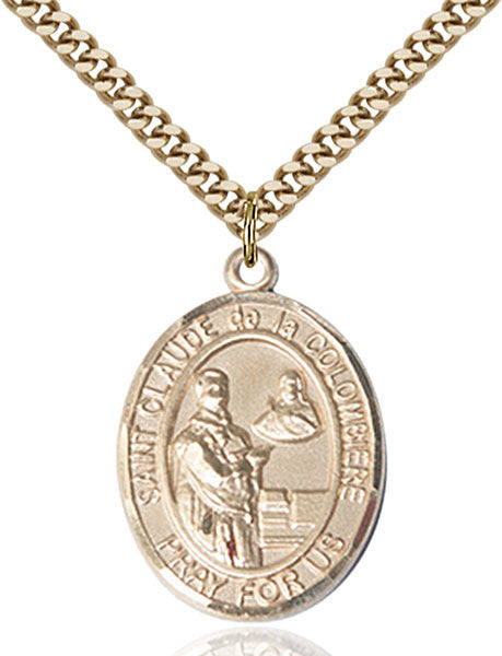 Gold Filled St. Claude de la Colombiere Pendant