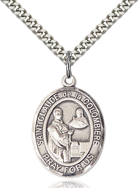 Sterling Silver St. Claude de la Colombiere Pendant
