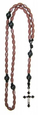 Football Sports Bead Rosary