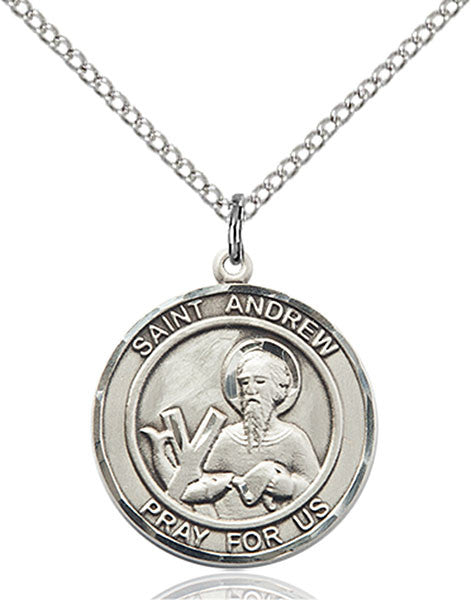 Sterling Silver St. Andrew the Apostle Pendant