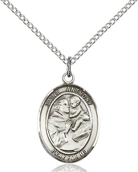 Sterling Silver St. Anthony of Padua Pendant