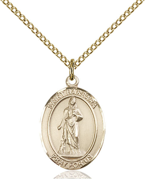 Gold Filled St. Barbara Pendant