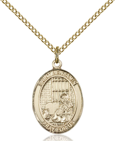 Gold Filled St. Benjamin Pendant