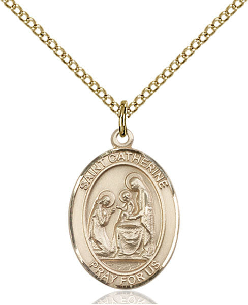 Gold Filled St. Catherine of Siena Pendant