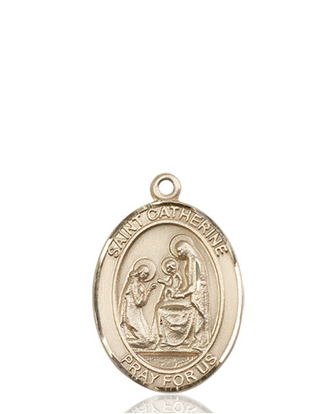 14kt Gold St. Catherine of Siena Medal