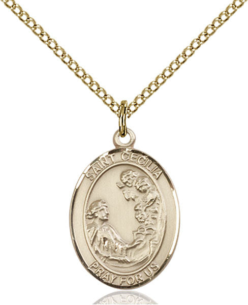 Gold Filled St. Cecilia Pendant