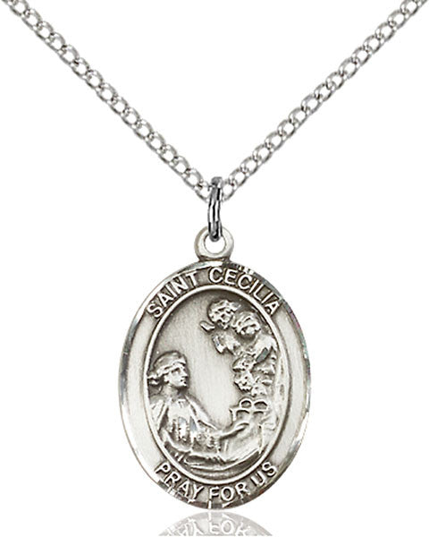 Sterling Silver St. Cecilia Pendant