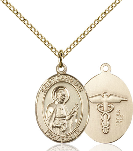 Gold Filled St. Camillus of Lellis / Nurse Pendant