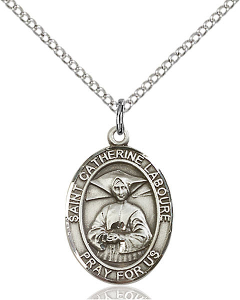 Sterling Silver St. Catherine Laboure Pendant