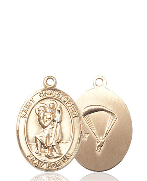 14kt Gold St. Christopher / Paratrooper Medal