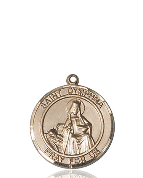 14kt Gold St. Dymphna Medal