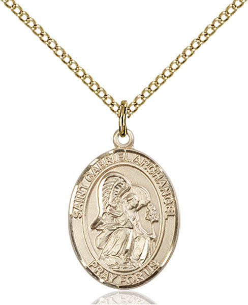 Gold Filled St. Gabriel the Archangel Pendant