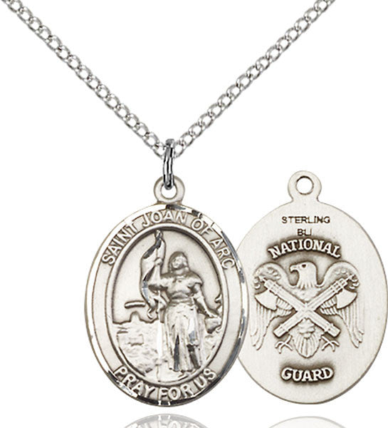 Sterling Silver St. Joan of Arc / Nat'L Guard Pend