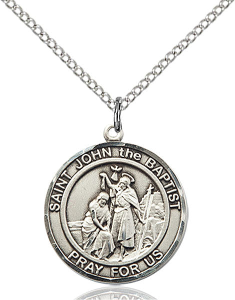 Sterling Silver St. John the Baptist Pendant