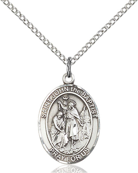 Sterling Silver St. John the Baptist Pendant