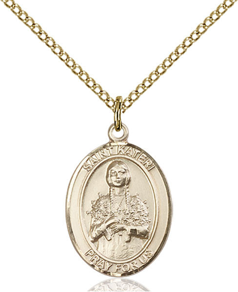 Gold Filled St. Kateri Pendant