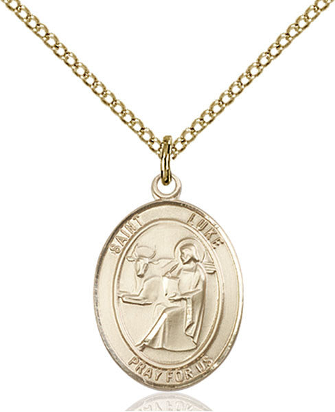 Gold Filled St. Luke the Apostle Pendant