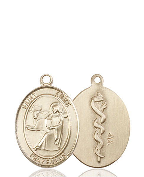 14kt Gold St. Luke the Apostle / Doctor Medal