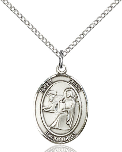 Sterling Silver or Silver Filled St. Luke the Apostle