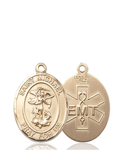 14kt Gold St. Michael / Emt Medal