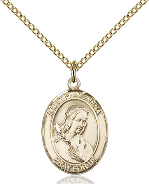 Gold Filled St. Philomena Pendant