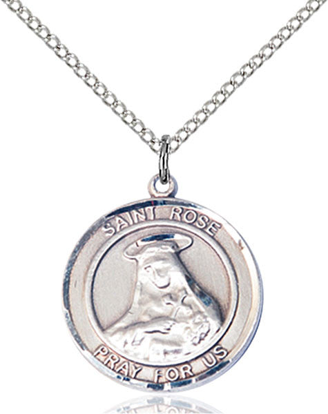 Sterling Silver St. Rose of Lima Pendant