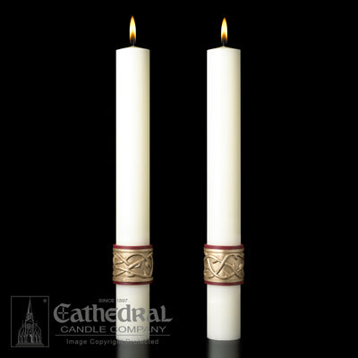 Complementing Altar Candles Sacred Heart